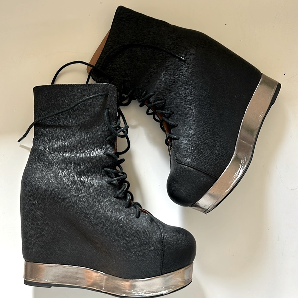 Blackmilk x Jeffrey Campbell Havana Last BACKOFF Platform Boots RARE